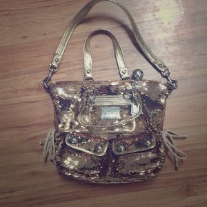 Coach purse- gold poppy